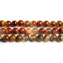 High Quality Natural Agates 6/8/10/12mm Smooth Round Beads Necklace Bracelet Jewelry Gems Loose Beads 15 Inch wk82 2024 - buy cheap