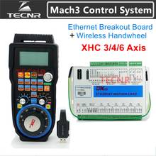 Mach3 Controller Kit Ethernet breakout board 3 4 6 axis motion control card XHC 2MHz with MPG wireless handwheel pendant WHB04B 2024 - buy cheap