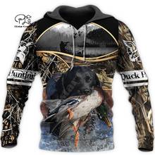 PLstar Cosmos Duck Hunting Animal Hunter Camo Tattoo Dog Tracksuit Pullover Streetwear 3DPrint Men/Women Autumn Funny Hoodies B2 2024 - buy cheap