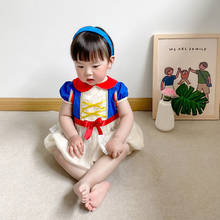 Newborn Baby Photography Props Fotografia Princess Snow White Dress Cosplay Costume Studio Shoot Photo Props Cloth 2024 - buy cheap