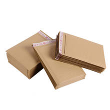Sobres de burbujas de papel Kraft marrón, paquetes de embalaje a prueba de golpes, 9 tamaños, 50 unids/lote 2024 - compra barato