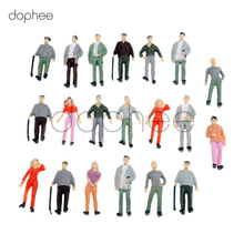 Dophee-modelo de personas coloridas, figuras de trenes pintadas a escala 1:42 1:150 1:300, miniaturas, decoración de Micro paisaje 2024 - compra barato