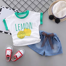 Summer Baby Girl Clothes Set Newborn Infant Outfit Fashion T-shirt+Shorts New Born Clothing Set 2021 New Kids Outfits 2024 - купить недорого