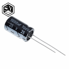 GREAT IT  10PCS Electrolytic capacitors 25V1000UF 1000UF/25V 10 * 17MM 2024 - buy cheap