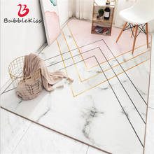 Alfombra geométrica Bubble Kiss para dormitorio de niña, alfombrilla Rosa abstracta para área grande, decoración nórdica para el hogar, sala de estar, alfombrilla para el suelo 2024 - compra barato