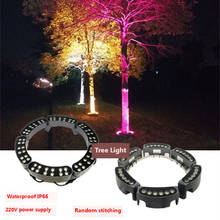 Rgb LED Outdoor Landscape Lighting Tree Lamp 220V Ring Tree Shooting Lamp Colorful Garden Light 60W 48W Outdoor Lighting Posts 2024 - buy cheap