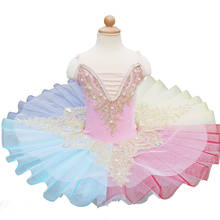 Adult Children's Professional Ballet Tutu Rainbow Ballet Costume Kids Sleeping Beauty Dress Female Pancake Tutu Pettiskirt Girls 2024 - buy cheap