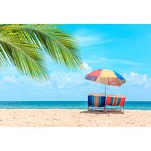 7x5FT Karon пляж Phuket Таиланд пляжный зонтик летний праздник на заказ фотостудия фон винил 220 см x 150 см 2024 - купить недорого
