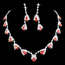 Jewelry Sets Wedding Rhinestone Crystal Bib Statement Necklace Earrings Set Bri 2024 - buy cheap