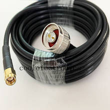 Lmr195-cabo de extensão coaxial de rf, conector masculino, 10m, 5m, 3m, 1m, 15/20/25/30m, conector 2024 - compre barato