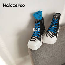 2021 Spring Kids Casual Sneakers Baby Boys High Top Canvas Shoes Children Brand Sport Sneakers Girls Chunky Sneakers Trainers 2024 - buy cheap