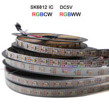 1m/4m/5m DC5V 30/60/144 leds/pixles/m SK6812 (similar ws2812b )  RGBW 4 in 1 IP30/IP67;individual addressable led strip 2024 - buy cheap