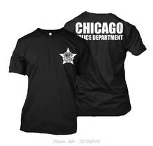 Designs Mens Tshirt Tops Summer Cool Funny T-Shirt Chicago Police Department - Custom Men'S T-Shirt Tee Fitness T-Shirt 2024 - buy cheap