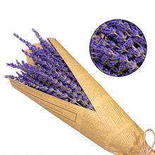 Ramo de flores secas de lavanda para decorar el hogar, racimos de flores de lavanda, grano romántico decorativo 2024 - compra barato