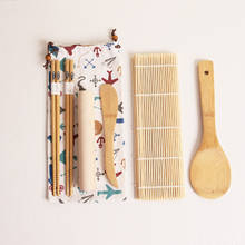 Kit de bambú para hacer Sushi, utensilios de cocina, fabricante de Sushi para tienda en casa, 1 juego/7 Uds. 2024 - compra barato