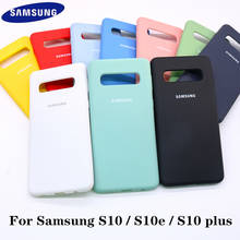 Samsung-capa de silicone original protetora, macia e sedosa, para galaxy s10, s10e, s10 plus, com caixa 2024 - compre barato