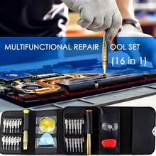 16 in 1 Screwdriver Set Mini Precision Screwdriver Bits in Leather Case Screwdriver Set Opening Repair Tool Set Precision 2024 - buy cheap