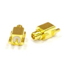 Conector macho mmcx rf coax, conector pcb de montagem, 3 pinos banhados, novo venda por atacado, 1 peça 2024 - compre barato