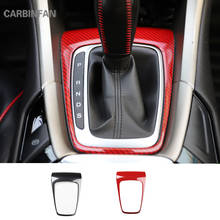 Marco de panel de Cambio de ABS para el cambio de marchas de fibra de carbono, embellecedor Interior para Ford Fusion Mondeo 2013, 2014, 2015, 2016, C1432, color rojo/negro 2024 - compra barato