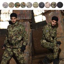 Uniforme militar táctico del ejército, ropa de combate, chaqueta + pantalones Cargo, ropa de caza de camuflaje Airsoft Paintball 2024 - compra barato