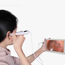 7 Polegada grande display lcd hd earscope mais limpo remoção de cera orelha inspeção earpick endoscópio câmera 3.9mm otoscópio 2024 - compre barato