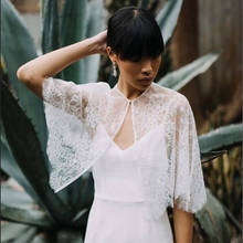 Lace Wedding Cape White Ivory Bridal Cloak Jackets Formal Wrap Shawl 2024 - buy cheap
