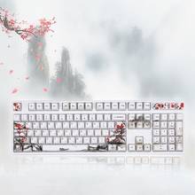 Wangjiang Plum Blossom PBT Five sides Dye-subbed 108 Keys OEM Profile Keycap for Diy Mechanical Keyboard Keycaps 2024 - buy cheap
