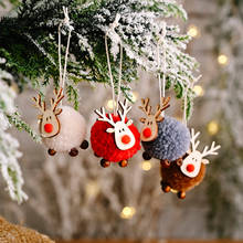 Cute Felt Elk Pendant Christmas Decorations Merry Christmas Decoration Pendants Ornaments for Xmas Tree Decor 2024 - buy cheap