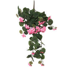 Artificial Begonia Flower Simulation Decorative Wall Hanging Basket Flowers Vine Silk Rose String Garland Wedding Party Supplies 2024 - buy cheap