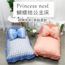 Verão estilo princesa cama de gato cama de gato cama de cão gato maca tapete de gato removível e lavável 2024 - compre barato