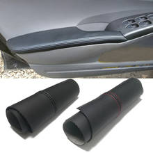 Manija de puerta de cuero de microfibra para coche, embellecedor de cubierta de panel de reposabrazos para Honda Civic 8th MK8 2006 2007 2008 2009 2010 2011 2024 - compra barato