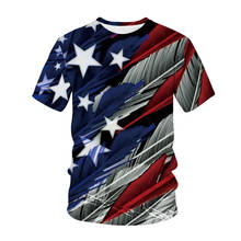 Camiseta con estampado 3D para hombre y mujer, camisa con estampado de bandera de USA, Reino Unido, Croacia, moda americana, ropa de calle con cuello redondo, Tops 2024 - compra barato
