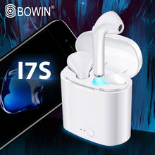 BOWIN I7s наушники-вкладыши TWS Bluetooth наушники 5,0 стерео наушник Bluetooth гарнитура с зарядным Pod Беспроводной гарнитуры для всех видов смартфонов 2024 - купить недорого