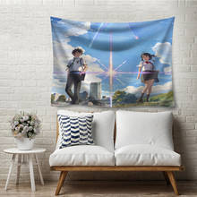 Movie Japan Your Name Anime Tapestry Wall Hanging Polyester Fabric Film Tapestry Blanket 200X150cm Bedroom Decor for gifts Large 2024 - buy cheap