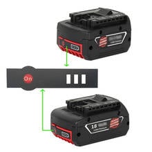 A bateria do li-íon de 10 pces conduziu a etiqueta chave da etiqueta para as peças da bateria do lítio de bosch 14.4v 18v 2024 - compre barato