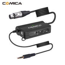 COMICA Mini Microphone Preamp Adapter XLR to 3.5mm Audio Converter for DSLR Camera Smartphone Photography Accessories MIC 2024 - buy cheap