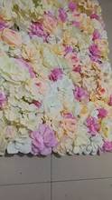 Painel de flores de seda artificial, fundo de parede para casamentos, festas, lojas, flores 2024 - compre barato