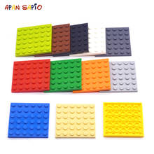50pcs DIY Building Blocks 6x6 Dots Thin Figures Bricks 12Color Educational Creative Size Compatible Brand Toys for Children 3958 2024 - buy cheap