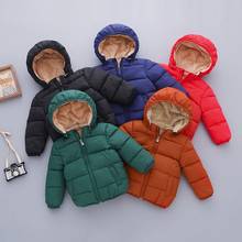 Cootelili crianças meninos roupas com capuz sólido traje de neve meninas bebê jaqueta de inverno crianças meninos roupas para bebês jaqueta 2024 - compre barato