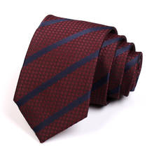 Classic 7CM Striped Ties Gentleman Business Ties 2020 New High Quality Fashion Formal Tie For Men Business Suit Work Necktie Red 2024 - buy cheap