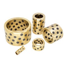 Bucha composta de bronze grafite jdb, 2 peças, 5mm dentro, bucha resistente ao desgaste, óleo de grafeno, pulseiras, rolamento 8mm a 20mm 2024 - compre barato