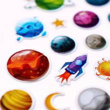 3/5/10 Sheet Space Planets Kids Stickers 3D Puffy Bulk Cartoon Moon Scrapbooking Stickers for Kids Birthday Gift Reward Sticker 2024 - buy cheap