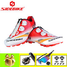 SIDEBIKE Mountain bike shoes men breathable self-locking mtb cycling sneakers add SPD pedals ultra-light sapatilha ciclismo shoe 2024 - buy cheap