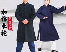warm winter&Autumn warm wudang Taoist clothing robe wudang Taoism tai chi suits kung fu martial arts uniforms blue/black 2024 - buy cheap