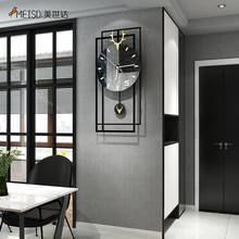 Meisd grande relógio de parede design moderno cozinha relógio pendurado na decoração da parede horloge casa decoração interior frete grátis 2024 - compre barato