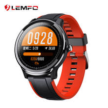 LEMFO SN80 Смарт часы для мужчин IP68 Водонепроницаемый 3D UI погода сердечного ритма дисплей долгое время ожидания Smartwatch 2024 - купить недорого