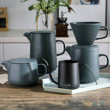 Cafetera manual de cerámica con filtro, juego de utensilios para tazas de café, goteo, para el hogar 2024 - compra barato