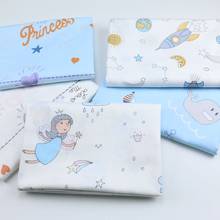 Cute Girl Cartoon Printed 100% Cotton Fabric Meters For Baby Bed Sheet Crib Bumper Cushions Blanket Sewing Cloth 50*160cm 2024 - buy cheap