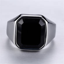 Кольцо из смолы для мужчин и женщин, ювелирное изделие с черным квадратным циферблатом, серебристое винтажное модное кольцо для влюбленных пар, свадьбы 2024 - купить недорого