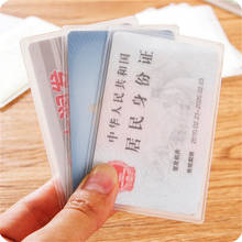 20Pcs Waterproof Travel Ticket Holders Protect Bags Transparent Frosted PVC Business ID Cards Note Covers Holder Cases 2024 - buy cheap